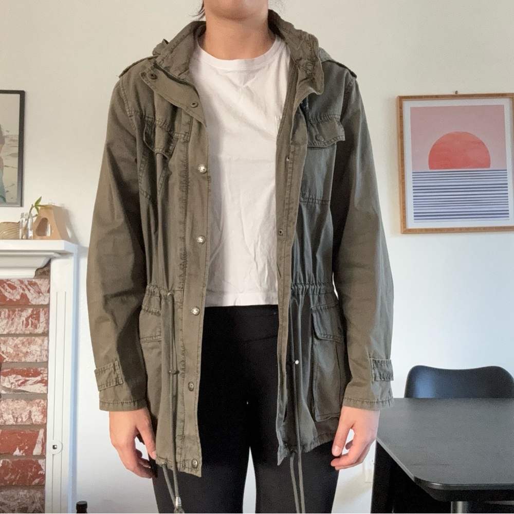 Buffalo David Bitton Olive Green Utility Jacket